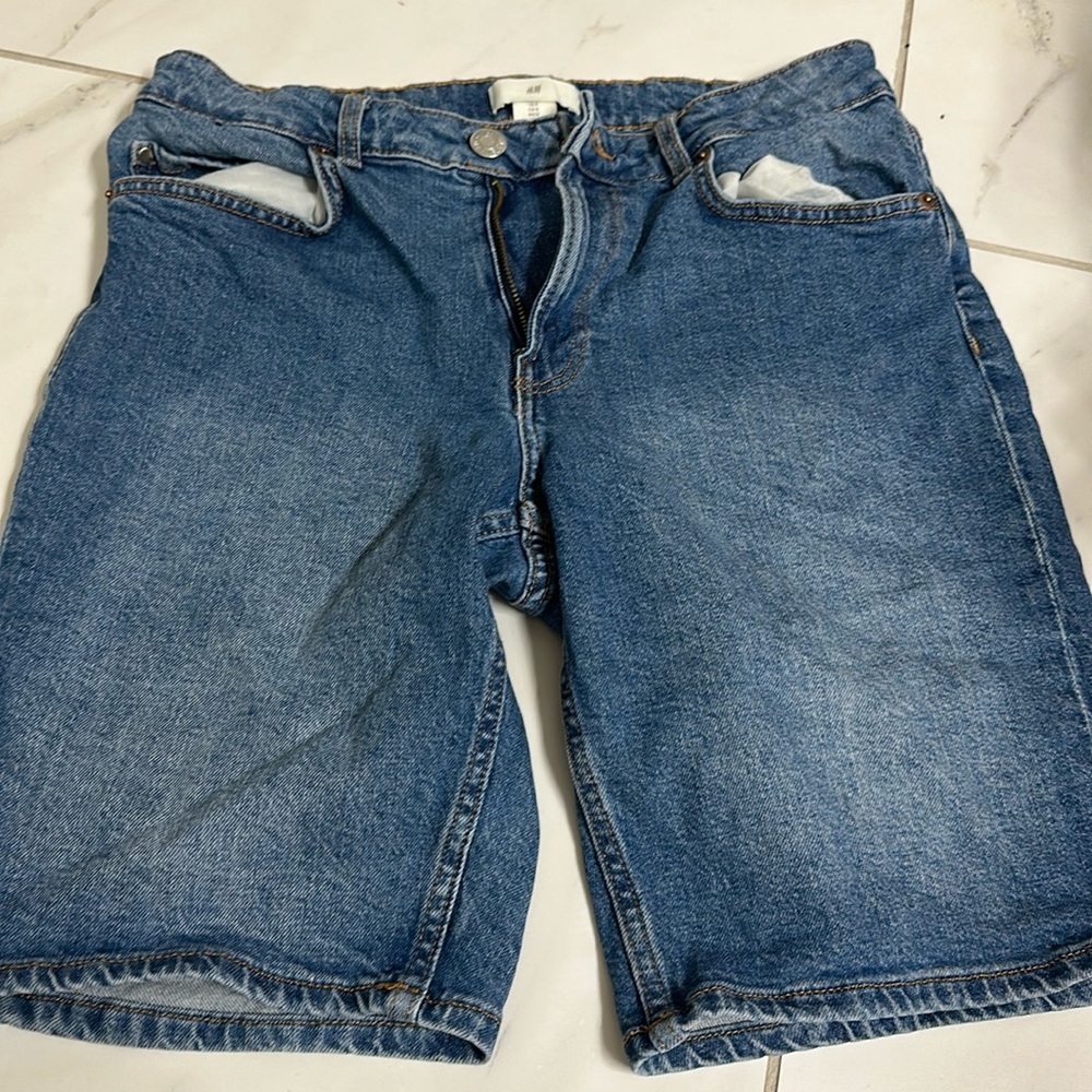 Denim Bermuda shorts
